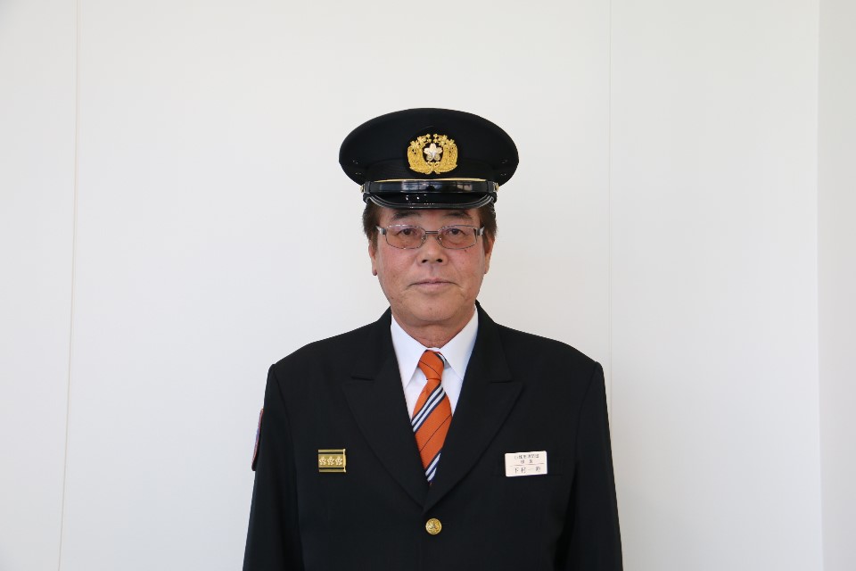 消防団長の下村さん画像