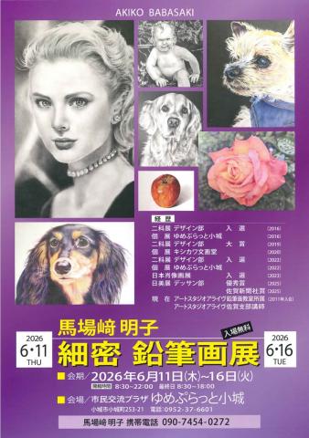 馬場﨑明子 細密　鉛筆画展の画像