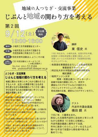 じぶんと地域の関わり方を考える　（第2回地域の人つなぎ・交流事業）の画像