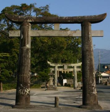 岡山神社第一鳥居の画像