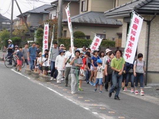 防災訓練の避難風景2