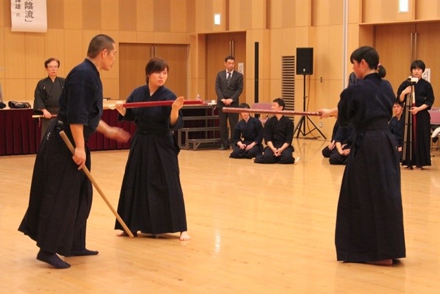 柳生新陰流演武会の指導ようす