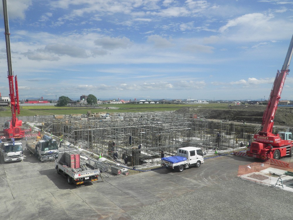 基礎配筋・型枠建て込み状況