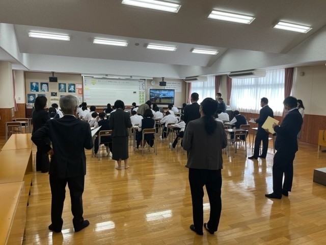 2022.10.18(火)学校訪問(牛津中学校)