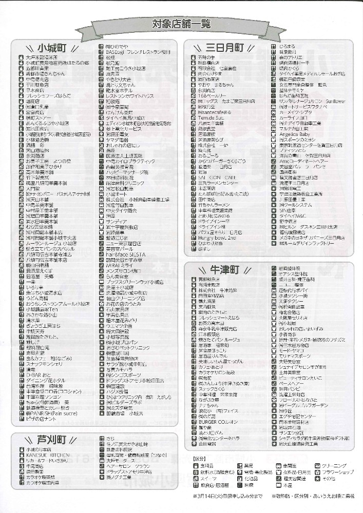 第5弾 店舗一覧