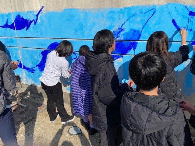 牛津小学校の卒業制作その1