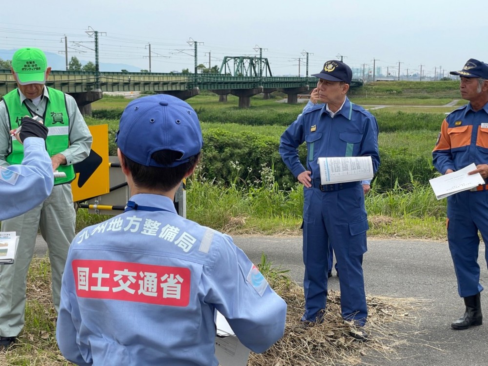 河川合同巡視の写真
