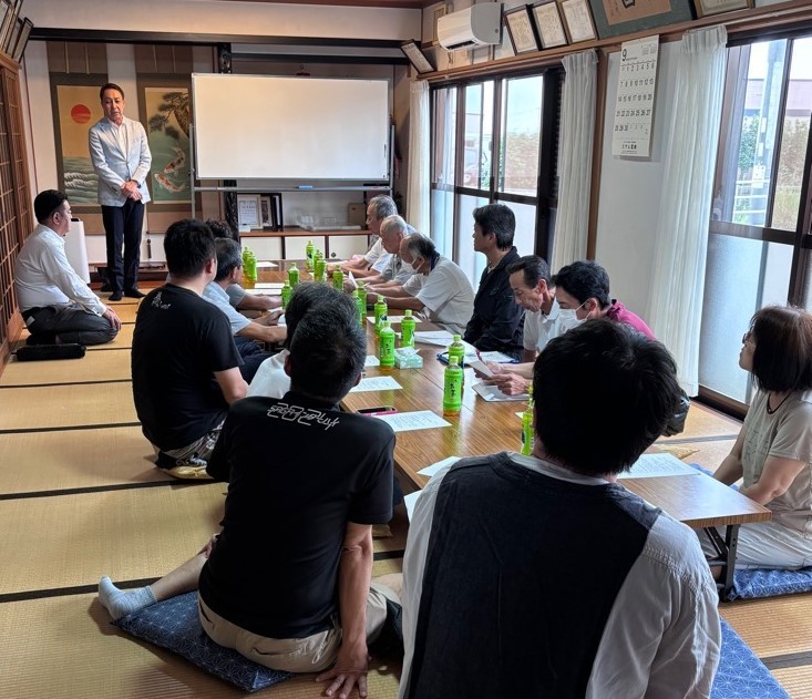三日月町五条地区役員会現場訪問