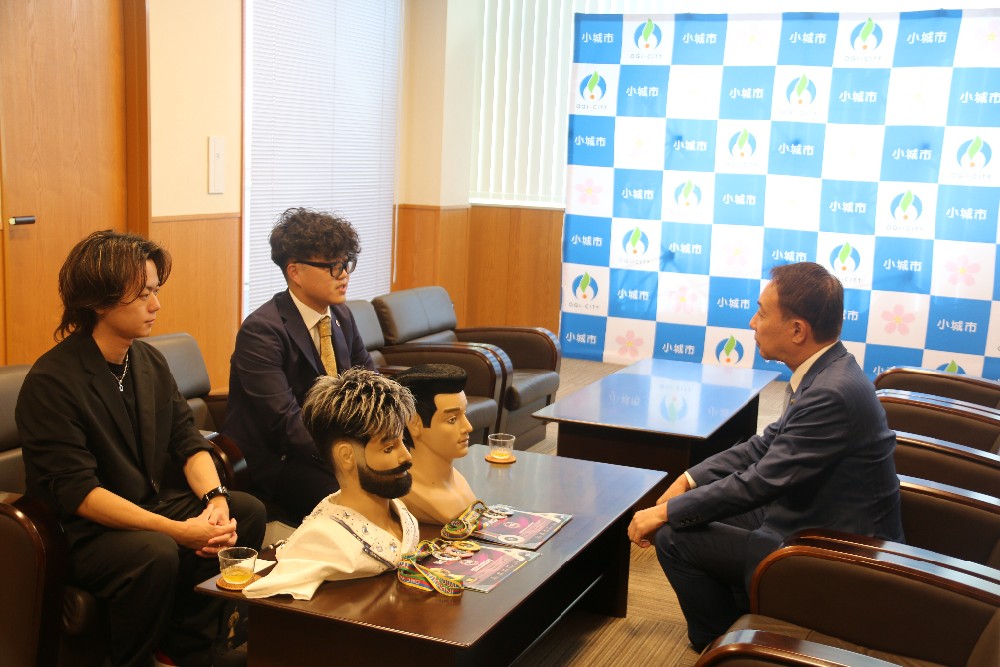 篠田さん表敬訪問