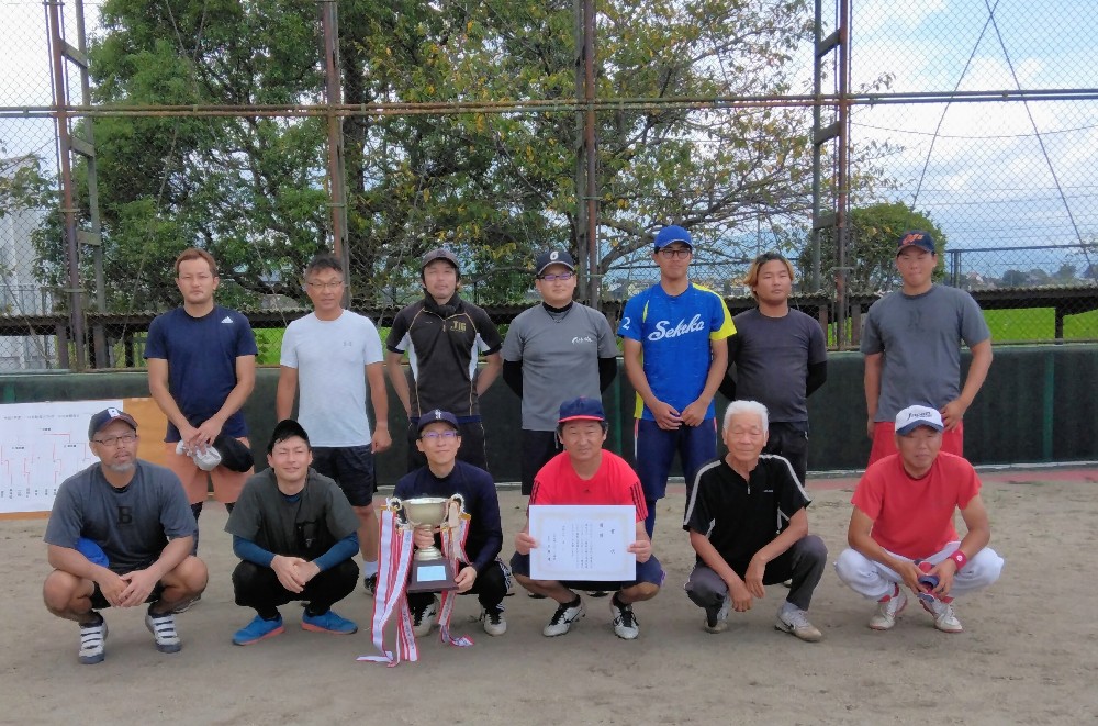 三日月町民ソフトボール大会優勝三ヶ島チーム