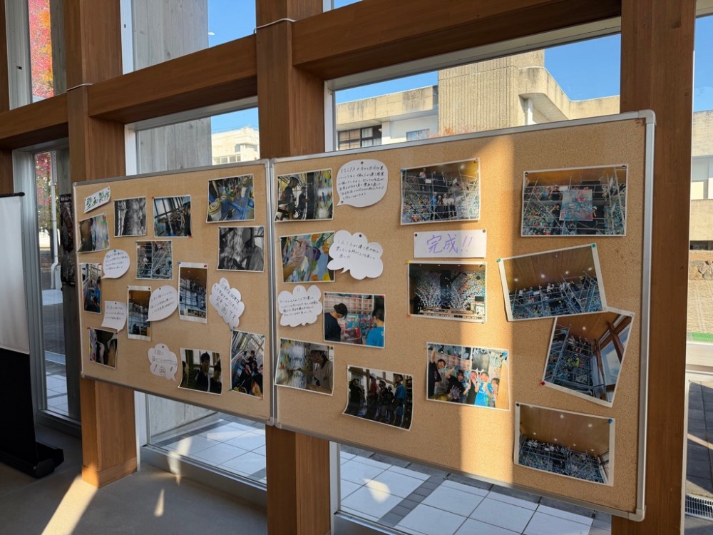 小城高校壁画披露会