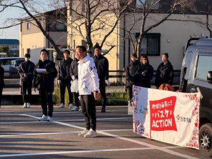 日本生命・佐賀バルーナーズ清掃活動