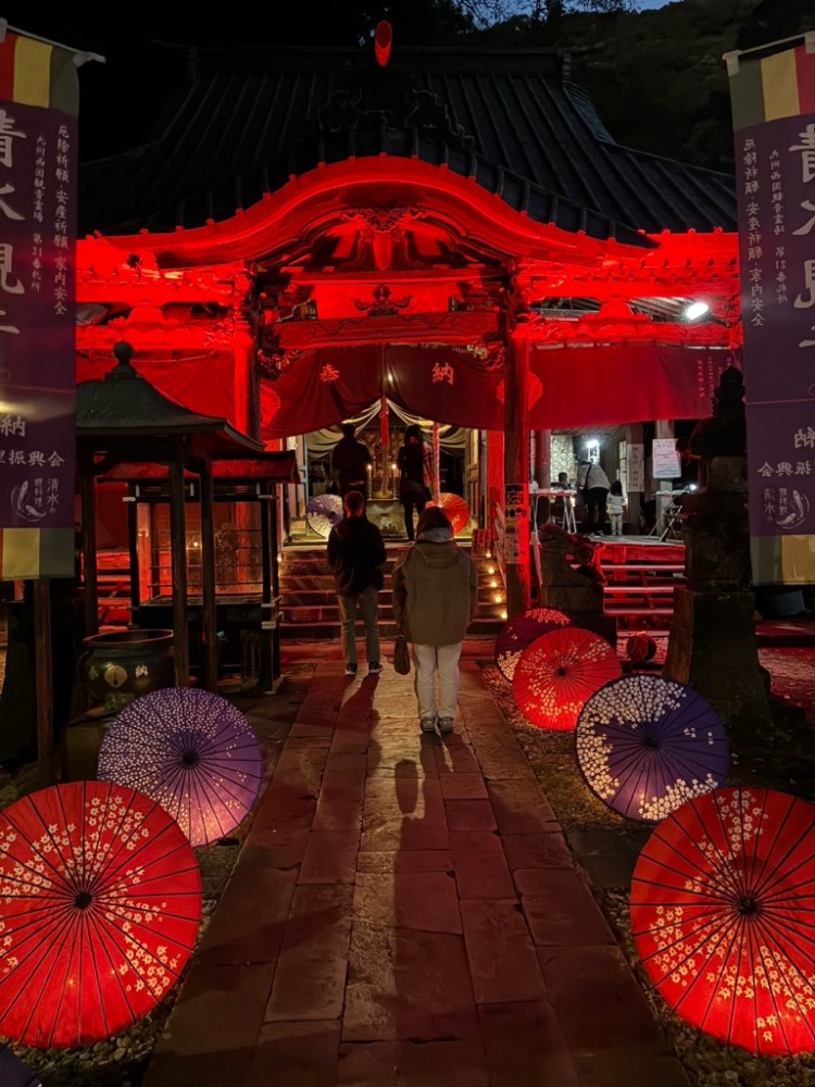 清水観音竹灯籠