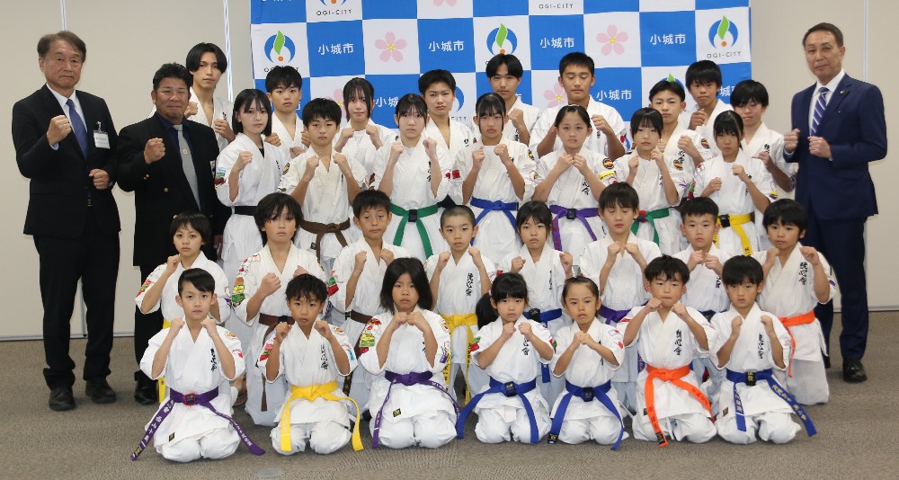 空手統心會の選手表敬訪問