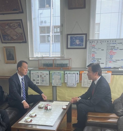 三日月中学校現場訪問